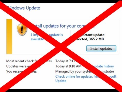 Disable windows update on win 7